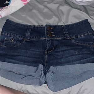 Dark jean shorts